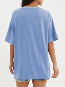 2025 haute qualité goutte épaule 250G 100% pur coton à manches courtes t-shirt Premium col rond blanc plaine t-shirt femmes hommes chemises - Product Image 6