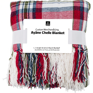 Coperta in ciniglia Ayana personalizzata per merchandising - Product Image 3