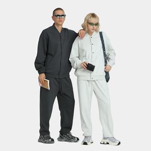 Blouson Bomber 430 g/m², style Hip Hop urbain, Varsity, avec logo brodé et imprimé, coupe oversize personnalisée, Collection 2025 - Product Image 2