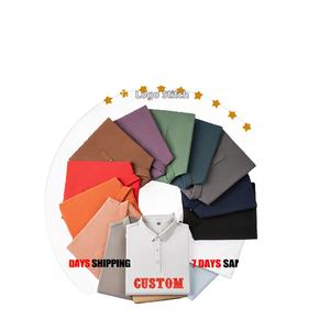 Chemises de golf pour hommes en tricot anti-rides avec logo personnalisé 2026, design imprimé et broderie - Product Image 4