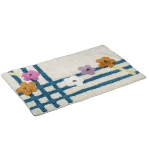 Хороший дизайн супер мягкий коврик для ванной лучший дизайн и цвет хлопок коврик для ванной оптом в Индии .....