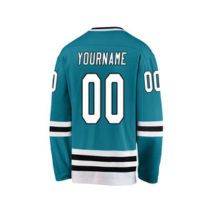 Maillot de hockey sur glace brodé sur mesure et personnalisé, vêtements de sports d'équipe OEM pour adultes, dernier modèle, uniforme par sublimation, vente en gros - Product Image 5