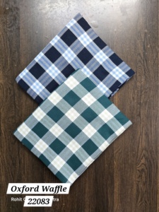 Tela de algodón Oxford Checks para camisas, textil de calidad de exportación para ropa informal y a medida - Product Image 4