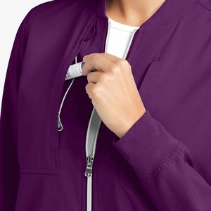 Uniformes hospitaliers extensibles à logo personnalisé, ensembles de gommage de soins infirmiers médicaux de beauté à la mode/vestes de marque privée - Product Image 3