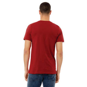 "Canvas Red Essential Jersey Camiseta con cuello en V: Pure 100% Airlume algodón peinado, 32 Single, 4,2 Oz, Unisex Fit" - Product Image 3