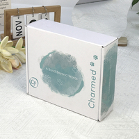 Emballage écologique, boîte en carton rigide, boîte d'expédition personnalisée, laminage mat, gaufrage, boîtes en papier de couleur personnalisée, cosmétiques