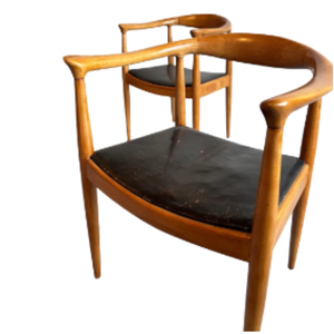 Chaises de salle à manger inclinables modernes avec des cadres en teck ancien durable et des sièges rembourrés en mousse confortables pour les villas et les écoles - Product Image 5