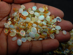 Lote de cabujón de ópalo etíope piedras preciosas sueltas Multi fuego 100% ópalo Natural sin tratamiento piedras preciosas aplicadas - Product Image 5