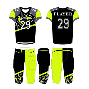 Nuevo diseño juvenil personalizado fútbol americano uniformes transpirable sublimación Jersey conjuntos precio al por mayor - Product Image 2