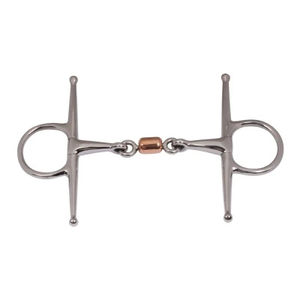 Embouchures pour chevaux en acier inoxydable de haute qualité, à simple articulation, avec rouleau en cuivre, accessoires d'équitation - Product Image 4