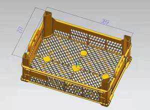 Pabrik Cetakan Injeksi Kandang Transportasi Unggas Hidup Plastik Kandang Ayam Cetakan Injeksi - Product Image 3