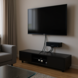 Cable de Antena de TV Negro de 1.5m con Adaptador de 75 Db, Cable de Audio y Video Modelo 00205302 - Product Image 3