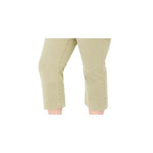 Pantaloni cropped da donna Celebrity Pink taglie forti 18W Montauk a vita alta, a gamba dritta, con stampa su tela, vestibilità ampia, per la primavera, colore verde - Product Image 3