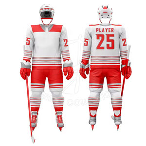 Ropa deportiva cómoda para hombre, ropa de hockey sobre hielo y hierba con uniforme de hockey sobre hielo con cuello en V personalizado de Pekín - Product Image 1