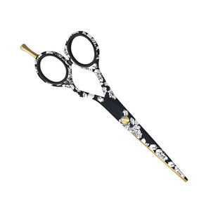 Custom Made <b>Hair</b> <b>Cutting</b> Scissors Flower Paper Coated Sharp Barber Shears Stainless Steel Hairdressing Scissor - Product Image 5
