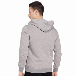 Vente en gros de sweats à capuche de gymnastique ajustés avec logo imprimés fabricants sweats à capuche personnalisés noirs unis sweats à capuche pour hommes - Product Image 3