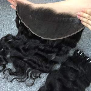 <b>Human</b> <b>Hair</b> With Closure, Black <b>Hair</b>, 100% Raw Virgin <b>Hair</b> Vietnamese <b>Hair</b> - Product Image 5