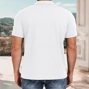 Wholesale Custom Logo and Designs Printing Summer Casual Blank Short Sleeves <b>Men</b> Polo Shirt made by <b>Dress</b> Sports - Product Image 3