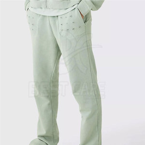 ชุดวอร์มผู้ชายผ้าฝ้ายดีไซน์พิเศษ ทนทาน คุณภาพสูง สไตล์ดิสเทรส - Product Image 2