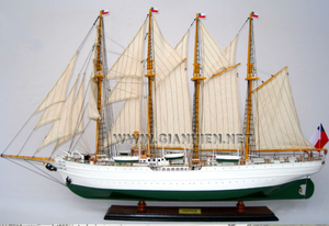 GRAND BATEAU ESMERALDA/MODÈLE DE BATEAU EN BOIS/MODÈLE DE BATEAU ANCIEN ARTISANAT/ - Product Image 4