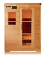 Sauna intérieur sec à maison traditionnelle infrarouge pour 2 personnes avec bain de vapeur en céramique fret maritime gratuit - Product Image 3