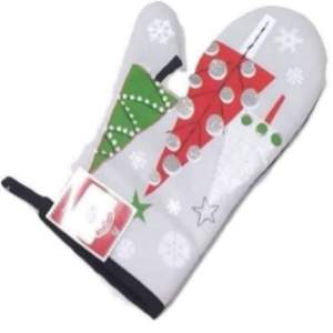 Gran oferta, manoplas y guantes de horno dobles con patrón personalizado, estampado de algodón liso, doble resistencia al calor, doble protección promocional - Product Image 4