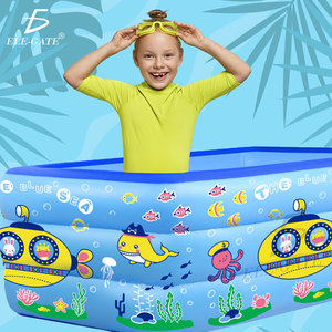 Piscina Gonfiabile con Design a Pesciolino 160*120*55 cm, Struttura per Divertimento Acquatico - Product Image 3