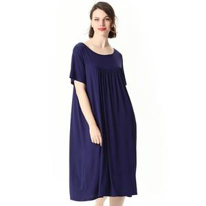 Logo personnalisé manches courtes femmes doux à séchage rapide vêtements de nuit en tricot pour l'été automne printemps - Product Image 5
