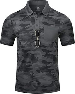 Diseño de camuflaje precio al por mayor camisas polo Polo de golf mejor calidad bordado personalizar precio barato - Product Image 1