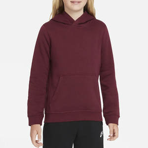 OEM Custom Youth <b>Hoodie</b> <b>Burgundy</b> Maroon Fleece Pullover Kids Sweatshirt Drawstring Free Safety Design Factory Wholesale Low MOQ - Product Image 1