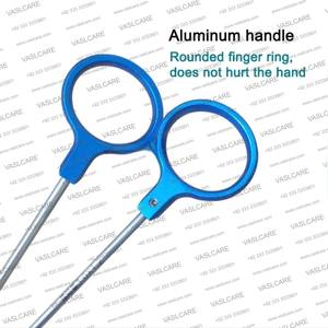 Poussoir de nœuds laparoscopique manuel de haute précision, instrument chirurgical orthopédique en acier inoxydable allemand, certifié CE/ISO, Vaslcare - Product Image 3