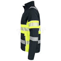 Chaqueta reflectante de seguridad de poliéster personalizable, ropa de trabajo impermeable para las estaciones de invierno y verano con logotipo