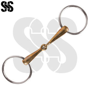 Bridons à anneau lâche de haute qualité pour chevaux, en acier inoxydable, sûrs et durables, équipement d'équitation, support latéral stable, prévient les chutes - Product Image 5