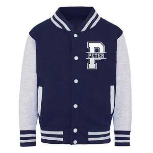 Chaqueta universitaria de alta calidad de fabricante personalizado, chaqueta universitaria de lana en blanco con logotipo bordado por el cliente, chaquetas universitarias de béisbol de tu marca para mujer - Product Image 6