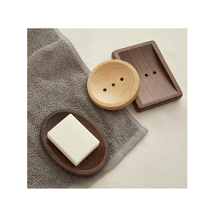 Accesorio de baño Jabonera de madera natural Jabonera cuadrada para diferentes formas y venta - Product Image 5