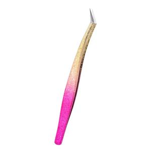 Faux cils antistatiques en acier inoxydable, outil de maquillage en forme de fleur de glace, avec greffage précis des sourcils, 1 pièce - Product Image 5