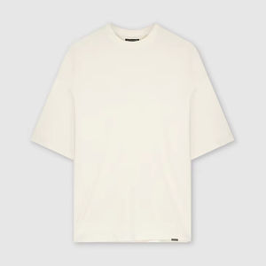 Échantillon gratuit de t-shirts décontractés à col en O pour hommes, mode personnalisée 100% coton, vêtements de rue surdimensionnés en vente - Product Image 2