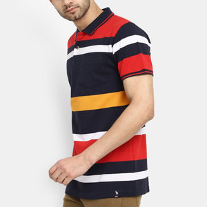 T-shirt polo écologique de bonne qualité pour hommes 100% coton conçu en usine motif imprimé tenue classique à la mode - Product Image 2