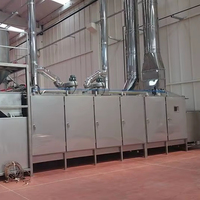 SUISER MAKINE Rostmachine voor noten, zaden, fruit & groenten van roestvrij staal, capaciteit 1500 kg/uur, gasaangedreven