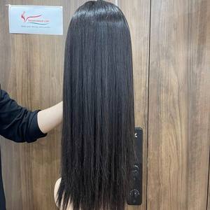 Extensions de cheveux humains vierges vietnamiens crus de luxe Perruque droite naturelle avec perruques frontales en dentelle HD Vente en gros - Product Image 3
