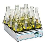 Agitateur orbital radical avec tapis plat et écran numérique, contrôle par écran tactile, fonction de minuterie pour usage en laboratoire