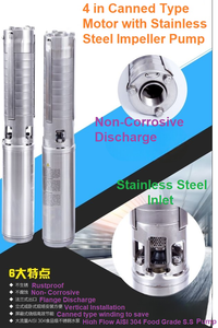 Moteurs submersibles triphasés Subwell Formosa MW4053 de 4 pouces, encapsulés et remplis de résine, 220V-460V, 0,37KW, 0,5HP, 50/60Hz, étanches - Product Image 5