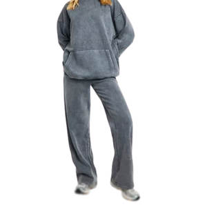 Conjunto de Ropa Casual de Dos Piezas para Mujer, Uso Diario, con Tela Suave y Pantalones Acampanados - Product Image 4