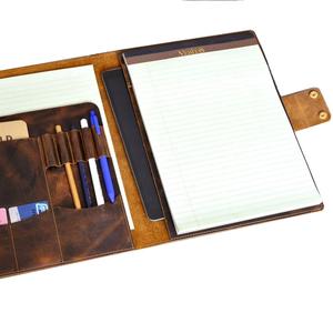 Wholesales Factory <b>Leather</b> Portfolio, Business <b>Document</b> Holder <b>Leather</b> <b>Folder</b> for Travel Luxurious Real <b>Leather</b> Portfolio - Product Image 1