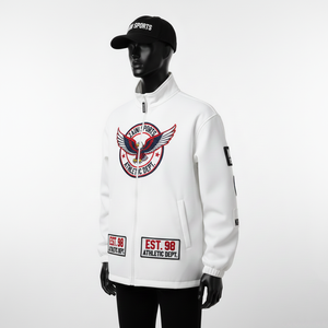 Chaqueta Softshell de Alto Rendimiento Blanca, Cómoda, Cálida, Flexible, Resistente al Viento, con Logotipo Bordado Personalizado, Chaqueta Softshell Elegante para Hombre - Product Image 2