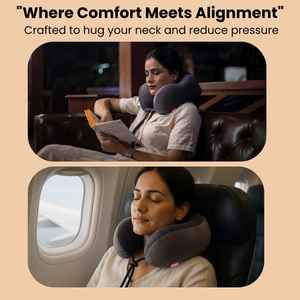 2025 almohada de viaje de espuma viscoelástica en forma de U ajustable personalizada almohada de cuello al por mayor barata almohada de viaje de vuelo plegable - Product Image 5