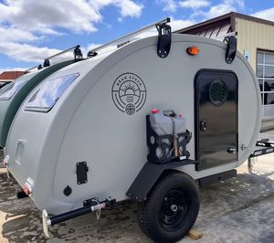Nueva llegada Teardrop One-Stop RV Mini Caravan Trailer para acampar y viajar listo - Product Image 2