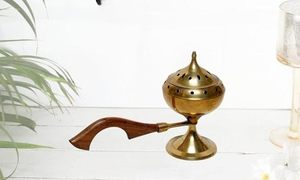 Quemador de incienso de cobre de lujo de alta calidad, centro de meditación budista, bobina cónica, soporte adhesivo para incienso, precio al por mayor - Product Image 4