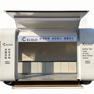 Stand alimentaire multifonctionnel avec grill, rôtissoire et bain-marie pour marché de nuit asiatique et vendeurs ambulants d'Asie du Sud-Est - Product Image 1