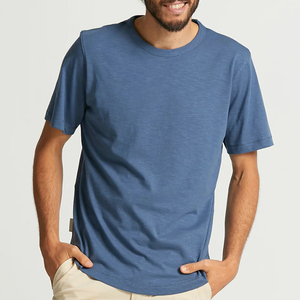 เสื้อยืดถักคุณภาพสูงแบบแห้งเร็ว สไตล์อังกฤษ ปี 2025 ใหม่ รับผลิตแบรนด์ของคุณเอง สีพื้นเรียบ ทรงหลวม ไซส์ใหญ่  แบบเปล่า ปรับแต่งได้ - Product Image 2